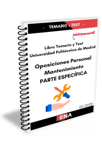 PACK DE TEMARIO Y TEST OPOSICIONES PERSONAL DE MANTENIMIENTO UNIVERSIDAD POLITÉCNICA DE MADRID, PARTE ESPECÍFICA (Formato Encuadernado).