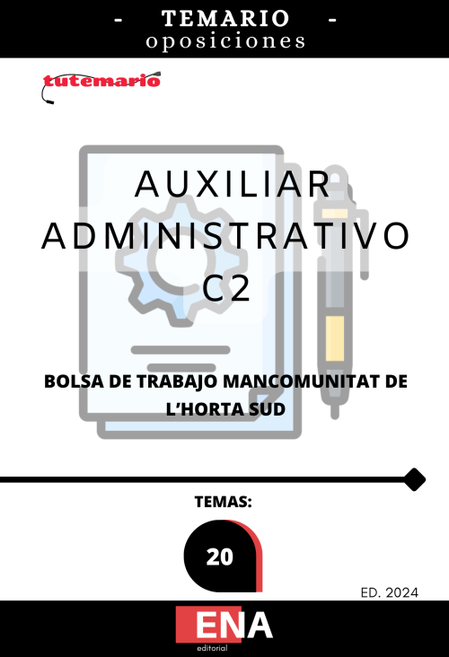 Mancomunitat L´Horta Sud auxiliar administrativo. TEMARIO (PDF)