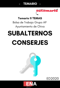 TEMARIO BOLSA OPOSICIONES SUBALTERNOS-CONSERJES AYUNTAMIENTO DE CHIVA (Formato PDF).