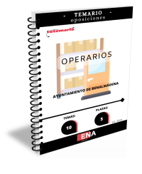 Libro-temario, con los 10 temas solicitados para la fase de oposición, de las 5 plazas convocadas por el Ayuntamiento de Benalmádena, de Operarios/as Subgrupo AP.
