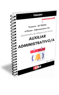 Temario de Oposiciones Auxiliar Administrativo Vilagarcía de Arousa (Formato Encuadernado).