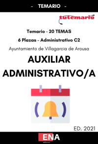 Temario de Oposiciones Auxiliar Administrativo Oposiciones Vilagarcía de Arousa (Formato PDF/DIGITAL).