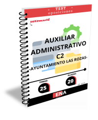 20 plazas auxiliar administrativo en Las Rozas. TEST (Encuadernado)