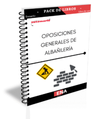 libros para oposiciones de albañilería sobre los 9 temas, que habitualmente se solicitan en cualquier convocatoria, ya sean de oficiales o ayudantes.