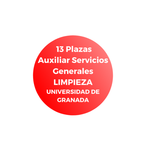 Auxiliar de Servicios Generales Limpieza Universidad de Granada