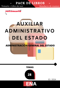 Oposiciones cuerpo auxiliar administrativo del Estado 2024 pack TEMARIO+TEST (pdf)