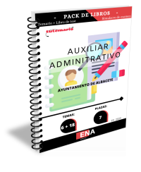 OPOSICIONES AYUNTAMIENTO DE ALBACETE TEMARIO Y TEST AUXILIAR ADMINISTRATIVO (Formato Encuadernado).