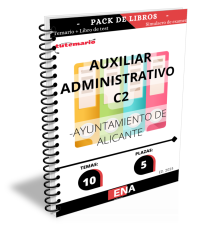 Auxiliar administrativo Ayuntamiento de Alicante. Pack TEMARIO+TEST Ed. 2023 (Encuadernado)