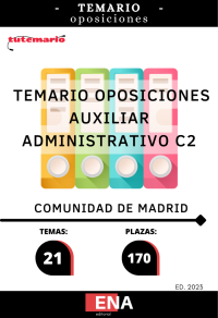 Comunidad de Madrid 170 plazas auxiliar administrativo TEMARIO ED. 2023 (PDF)