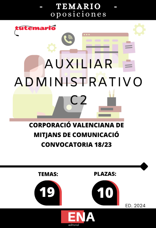 Corporació Valenciana Mitjans Comunicació Auxiliar Administrativo. TEMARIO ED. 2023 (PDF)