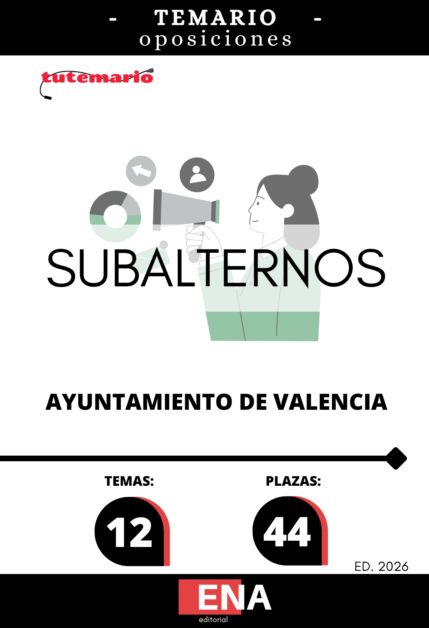 Material para poder preparar la Oposición 44 plazas subalterno Ayuntamiento de Valencia