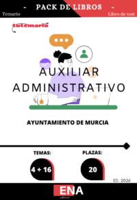 Libros Oposición Auxiliar Administrativo Ayuntamiento de Murcia. ED 2026.