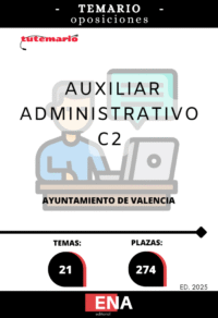 3. TEMARIO (PDF) 274 plazas auxiliar administrativo Ayuntamiento de Valencia ED.2025