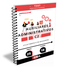 5. 18 Plazas auxiliar administrativo Ayuntamiento Mazarrón. TEST (Encuadernado)