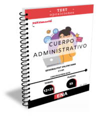 Libro-TEST, con preguntas (DE CUATRO OPCIONES DE RESPUESTA), sobre los 12 + 23 = 35 temas, solicitados para la oposición de las 55 plazas convocadas por la GVA por DECRETO 47/2025 DE 25 DE MARZO, del Consell, de aprobación de la oferta de empleo público de 2025 para la Administración de la Generalitat.