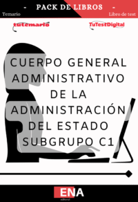 Pack de LIBRO TEMARIO y LIBRO DE TEST, con preguntas (DE CUATRO OPCIONES DE RESPUESTA), sobre los 45 temas totales solicitados para el estudio de la fase de oposición, de las pruebas convocadas por la Administración del Estado, para el Cuerpo General Administrativo de la Administración del Estado por el sistema de ingreso libre.