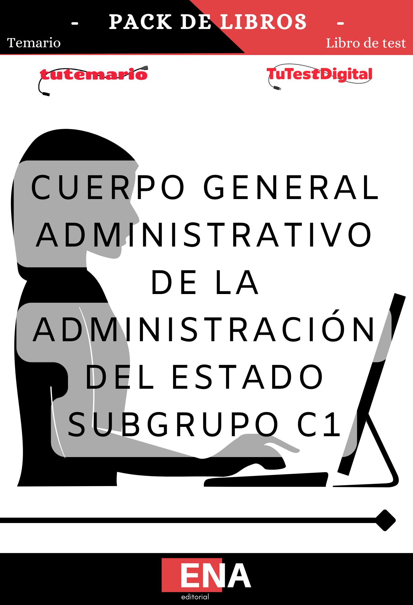 TEMARIO y TEST Oposiciones cuerpo Administrativo Estado.