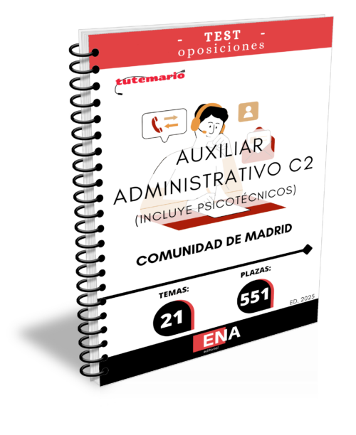 551 Plazas Auxiliar Administrativo Comunidad Madrid.