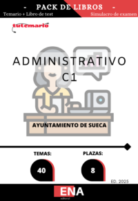 Vamos a desarrollar en este Pack de libro-temario y libro-test, con preguntas (DE CUATRO OPCIONES DE RESPUESTA) 40 temas solicitados en la convocatoria según la oferta de ocupación pública aprobada por la Junta de Gobierno Local el día 09 de mayo de 2022 (BOP núm. 96 del 20 de mayo de 2022, OPE 2023 aprobada per Junta de Gobierno Local del dia 18 de diciembre de 2023 (BOP núm. 249 del 29 de diciembre de 2023)y OPE 2024 aprobada por la Junta de Gobierno Local del día 18 de junio de 2024 (BOP núm. 122 del 26 de junio de 2024) todas ellas encuadradas en el Grupo C, subgrupo C1, y complemento de destino 20, correspondiente a la Escala de la Administración General, Subescala Administrativa, categoría Administrativo