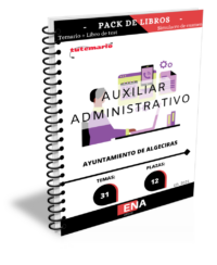 Vamos a desarrollar en este Pack de libro-temario y libro-test, con preguntas (DE CUATRO OPCIONES DE RESPUESTA) sobre los 31 temas solicitados para la provisión en propiedad por el procedimiento de oposición libre de doce plazas de auxiliar administrativo vacantes en la plantilla de personal funcionario, pertenecientes a la Ofertas de Empleo Público de 2023 y 2024.