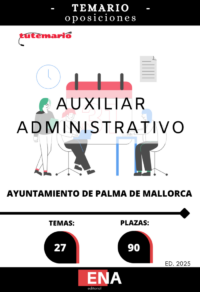 27 temas solicitados para el estudio de oposición turno libre, para la cobertura de 90 plazas de AUXILIAR ADMINISTRATIVO/A, vacantes en la plantilla de funcionarios/as de este Ayuntamiento, pertenecientes a la Escala de Administración General, subescala auxiliar, grupo C, subgrupo C2, dotadas presupuestariamente y correspondientes a la tasa de la oferta de empleo público del año 2023, publicada en el BOIB número 164 de 2 de diciembre de 2023, de la oferta de empleo público del año 2024, publicada en el BOIB número 91 de 11 de julio de 2024 y de la oferta de empleo público del año 2025, publicada en el BOIB número 17 de 6 de febrero de 2025,
