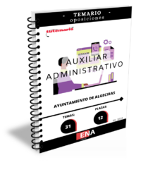 libro-temario los 31 temas solicitados para la provisión en propiedad por el procedimiento de oposición libre de doce plazas de auxiliar administrativo vacantes en la plantilla de personal funcionario, pertenecientes a la Ofertas de Empleo Público de 2023 y 2024.