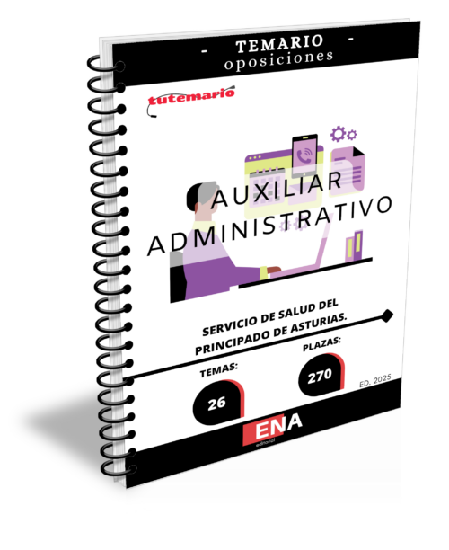 270 plazas Auxiliar Administrativo SESPA. (Servicio de Salud del Principado de Asturias) TEMARIO (Encuadernado)