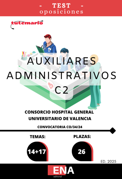 26 Auxiliar Administrativo Consorcio Hospital General Universitario Valencia. CO/34/24