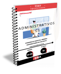 5. 19 Administrativo C1 Consorcio Hospital General Universitario Valencia. CO/33/24 TEST (Encuadernado)
