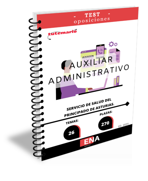 270 plazas Auxiliar Administrativo SESPA. (Servicio de Salud del Principado de Asturias) TEST (Encuadernado)