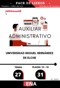Pack de libro-temario y libro-test, con preguntas (DE CUATRO OPCIONES DE RESPUESTA),  sobre los
