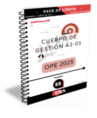 Pack de LIBRO TEMARIO y LIBRO DE TEST, con preguntas (DE CUATRO OPCIONES DE RESPUESTA), sobre los 20 + 35 = 55 temas solicitados para Escala CUERPO DE GESTIÓN A2-01 de la Generalitat, publicadas en el Decreto 47/2025, de 25 de marzo, del Consell, de aprobación de la oferta de empleo público de 2025 para la Administración de la Generalitat.