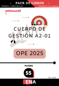 Pack de LIBRO TEMARIO y LIBRO DE TEST, con preguntas (DE CUATRO OPCIONES DE RESPUESTA), sobre los 20 + 35 = 55 temas solicitados para  Escala CUERPO DE GESTIÓN A2-01 de la Generalitat, publicadas en el Decreto 47/2025, de 25 de marzo, del Consell, de aprobación de la oferta de empleo público de 2025 para la Administración de la Generalitat.
