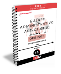LIBRO DE TEST, con preguntas (DE CUATRO OPCIONES DE RESPUESTA) sobre los 12 + 20 = 32 temas, solicitados para la oposición de las 15 plazas convocadas por la GVA por DECRETO 47/2025 DE 25 DE MARZO, del Consell, de aprobación de la oferta de empleo público de 2025 para la Administración de la Generalitat. ORDEN 22/2025, de 9 de junio, de la Conselleria de Justícia i Administració Pública, por la que se convocan pruebas selectivas de acceso al cuerpo de agentes tributarios de la Generalitat, C1-07, cuerpo especial, convocatoria 66/25, turno libre y personas con discapacidad, por el sistema de oposición, correspondientes a la oferta de empleo público de 2025 para personal de la Administración de la Generalitat.