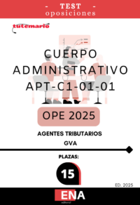 LIBRO DE TEST, con preguntas (DE CUATRO OPCIONES DE RESPUESTA) sobre los 12 + 20 = 32 temas, solicitados para la oposición de las 15 plazas convocadas por la GVA por DECRETO 47/2025 DE 25 DE MARZO, del Consell, de aprobación de la oferta de empleo público de 2025 para la Administración de la Generalitat. ORDEN 22/2025, de 9 de junio, de la Conselleria de Justícia i Administració Pública, por la que se convocan pruebas selectivas de acceso al cuerpo de agentes tributarios de la Generalitat, C1-07, cuerpo especial, convocatoria 66/25, turno libre y personas con discapacidad, por el sistema de oposición, correspondientes a la oferta de empleo público de 2025 para personal de la Administración de la Generalitat.