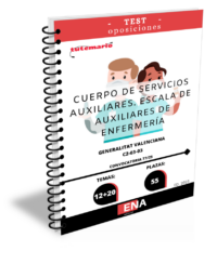 LIBRO DE TEST, con preguntas (DE CUATRO OPCIONES DE RESPUESTA) sobre los 32 temas solicitados para el estudio de la fase de oposición convocada por ORDEN 10/2025, de 28 de mayo, de la Conselleria de Justicia y Administración Pública, por la que se convocan pruebas  selectivas de acceso a los cuerpos y escalas del subgrupo C2, cuerpos especiales, turno libre general, personas con discapacidad y enfermedad mental, por el sistema de oposición, para cubrir las plazas previstas en el anexo I del Decreto 47/2025, de 25 de marzo, del Consell, correspondientes a la oferta de empleo público de 2025 para personal de la Administración de la Generalitat.