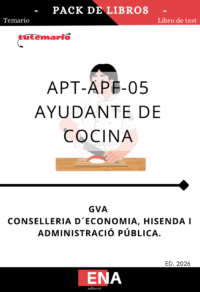 Libros oposición Ayudante de Cocina GVA Convocatoria 84/26