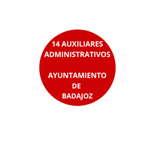 14 Auxiliares Administrativos Ayuntamiento de Badajoz