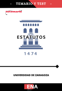 LIBRO MANUAL TEMARIO Y TEST (PDF), descargable. Este manual ha sido elaborado con el propósito de ofrecer un recurso completo, práctico y estructurado para el estudio de los Estatutos de la Universidad de Zaragoza, atendiendo tanto a las necesidades del opositor como del estudiante que desee comprender con profundidad la organización, el funcionamiento y los principios que rigen esta institución universitaria.