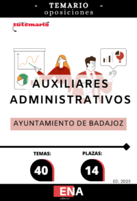 LIBRO-TEMARIO sobre los 40 temas solicitados para cubrir, con carácter de personal funcionario de carrera, mediante el sistema de oposición libre, catorce plazas de Administrativo/a, encuadradas en el grupo C, subgrupo C1, de la escala de Administración General, subescala Administrativa, según el Real Decreto Legislativo 5/2015, de 30 de octubre, por el que se aprueba el Texto Refundido de la Ley del Estatuto Básico del Empleado Público, dotadas con los emolumentos correspondientes a dicho grupo de conformidad con la vigente relación de puestos de trabajo.