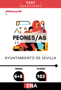 LIBRO TEST, donde desarrollamos preguntas tipo test de 4 respuestas alternativas, basadas en los 8 + 6= 14 temas, solicitados para el estudio de las oposiciones convocadas por el Ayuntamiento de Sevilla por Resolución de fecha 31 de enero de 2025, donde se aprobaron las bases específicas es regular la realización de las pruebas selectivas para la cobertura de 103 plazas de Peón/a del Ayuntamiento de Sevilla, incluidas en las Ofertas Públicas de Empleo Ordinarias de 2021, 2022 y 2023.