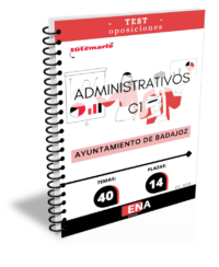 LIBRO DE TEST, donde desarrollamos preguntas tipo test de 4 respuestas alternativas, basadas en los 40 temas solicitados para cubrir, con carácter de personal funcionario de carrera, mediante el sistema de oposición libre, catorce plazas de Administrativo/a, encuadradas en el grupo C, subgrupo C1, de la escala de Administración General, subescala Administrativa, según el Real Decreto Legislativo 5/2015, de 30 de octubre, por el que se aprueba el Texto Refundido de la Ley del Estatuto Básico del Empleado Público, dotadas con los emolumentos correspondientes a dicho grupo de conformidad con la vigente relación de puestos de trabajo.