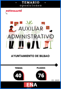 LIBRO TEMARIO sobre los 40 temas solicitados para cubrir el proceso selectivo que se convoca por el sistema de acceso libre, mediante concurso-oposición, para la provisión en propiedad de 76 plazas de administrativa/o, pertenecientes al Grupo de Clasificación Profesional C, Subgrupo C-1, 30 de ellas con perfil lingüístico 2 de euskera preceptivo, integradas en la escala de administración general, subescala administrativa, dotadas con las retribuciones correspondientes al Sub- grupo C1, correspondientes a las ofertas de empleo público de los años 2019, 2020, 2021, 2022, 2023, 2024 y 2025.