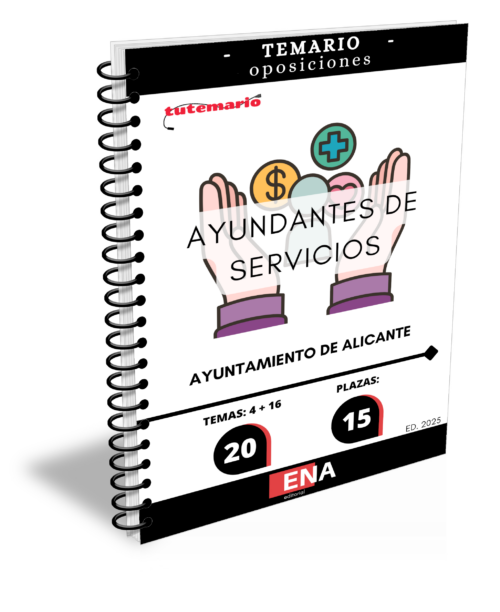 2. TEMARIO 15 Ayudantes de Servicios Ayuntamiento Alicante. (Encuadernado)