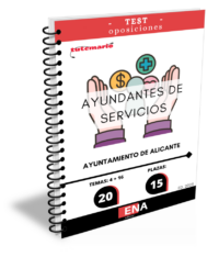 LIBRO DE TEST, donde desarrollamos preguntas tipo test de 4 respuestas alternativas, basadas en los 16 temas solicitados para el estudio de la fase de oposición de las quince (15) plazas de Ayudante de Servicios Varios, encuadrada en la Escala de Administración Especial Subescala Servicios Especiales, Grupo profesional C Subgrupo C2, convocadas por el Ayuntamiento de Alicante.