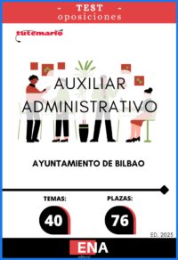 LIBRO TEST donde desarrollamos preguntas tipo test de 4 respuestas alternativas, basadas en los 40 temas solicitados para cubrir el proceso selectivo que se convoca por el sistema de acceso libre, mediante concurso-oposición, para la provisión en propiedad de 76 plazas de administrativa/o, pertenecientes al Grupo de Clasificación Profesional C, Subgrupo C-1, 30 de ellas con perfil lingüístico 2 de euskera preceptivo, integradas en la escala de administración general, subescala administrativa, dotadas con las retribuciones correspondientes al Sub- grupo C1, correspondientes a las ofertas de empleo público de los años 2019, 2020, 2021, 2022, 2023, 2024 y 2025.