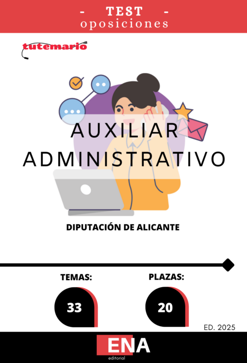 6. TEST 33 Auxiliares Administrativos Diputación Alicante. Formato (PDF)