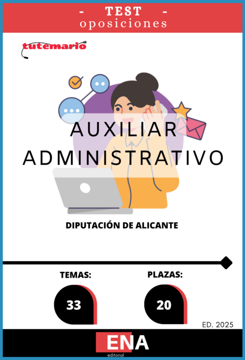 4. TEST 33 Auxiliares Administrativos Diputación Alicante. Formato (ONLINE)