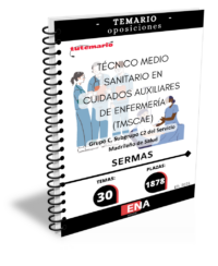 LIBRO TEMARIO, sobre los 30 temas solicitados para el estudio de las oposiciones convocadas por el SERMAS, por: RESOLUCIÓNde17dejuliode2025,delaDirección General de Recursos Humanos y Relaciones Laborales del Servicio Madrileño de Salud, por la que se convocan pruebas selectivas por el turno libre para el acceso a la condición de personal estatutario fijo en la categoría de Técnico Medio Sanitario en Cuidados Auxiliares de Enfermería (TMSCAE), Grupo C, Subgrupo C2, del Servicio Madrileño de Salud. Se convocan pruebas selectivas para la cobertura de 1.878 plazas para el acceso  a la condición de personal estatutario fijo en la categoría de Técnico Medio Sanitario en  Cuidados Auxiliares de Enfermería (TMSCAE), Grupo C, Subgrupo C2, incluidas en las  plantillas orgánicas de las Instituciones Sanitarias del Servicio Madrileño de Salud.