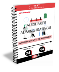 LIBRO TEST, donde desarrollamos preguntas tipo test de 4 respuestas alternativas, basadas en los 11 + 17 temas (26) solicitados para el estudio de la fase de oposición de las 14 plazas de Auxiliar Administrativo C2 convocadas por el Ayuntamiento de Burriana, por Resolución de la Alcaldía el 05-03-2025.